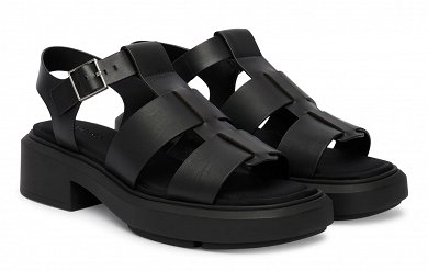 Calvin Klein Σανδάλια Chunky Sandal Fisherm Lth HW0HW02904 Μαύρο