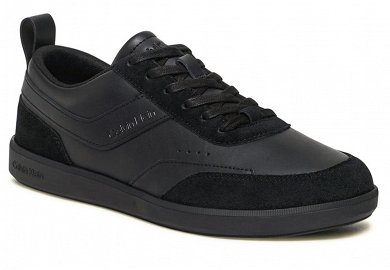 Calvin Klein Low Top Lace Up Lth Mix HM0HM00851 0GJ Triple Black 