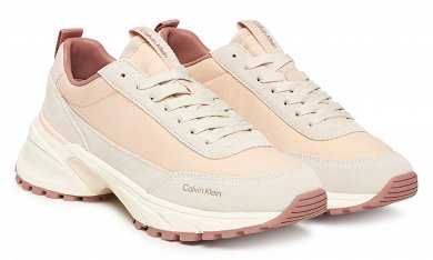 Calvin Klein Γυναικείο Δερμάτινο Sneaker YW0YW02075 0JB Ροζ