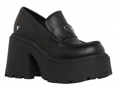 WindsorSmith Δερμάτινη Πλατφόρμα Spoiled 0112000987 Black Leather