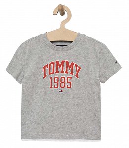 Tommy Hilfiger Kids Varsity Tee KB0KB08206 P01 Light Grey Heather 