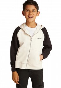 Calvin Klein Παιδική Ζακέτα Για Αγόρια IB0IB02378 CKS Μπεζ