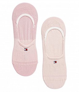 Tommy Hilfiger Σετ 2 Ζευγάρια Κάλτσες Κοντές 701233710 004 Ροζ