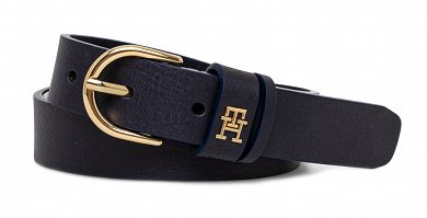Tommy Hilfiger Γυναικεία Δερμάτινη Ζώνη Essential Effortless 2.5 AW0AW16836 DW6 Μπλε