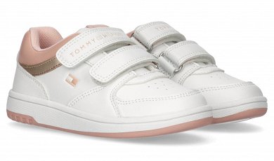 Tommy Hilfiger Kids Low Cut Velcro Sneaker T1A9-33520-1351 X134 Λευκό