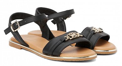 Tommy Hilfiger Flat Πέδιλο T3A2-33778-0326 999 Μαύρο