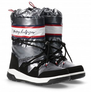 Tommy Hilfiger Snow Boot T3A6-32436-1485 918 Dark Silver