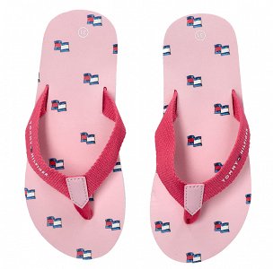 Tommy Hilfiger Flag Print Flip Flop T3A8-33807-0058 912 Ροζ