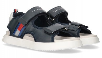 Tommy Hilfiger Kids Flag Velcro Sandal T3B2-32906-1355 800 Blue