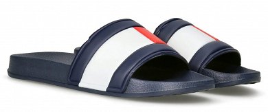 Tommy Hilfiger Pool Slide Παντόφλα T3X0-33915-1172 800 Μπλε