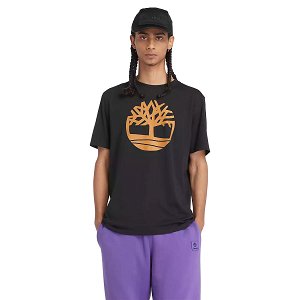 Timbeland Tree Logo Short Sleeve A2C2R P56 Regular Fit Μαύρο