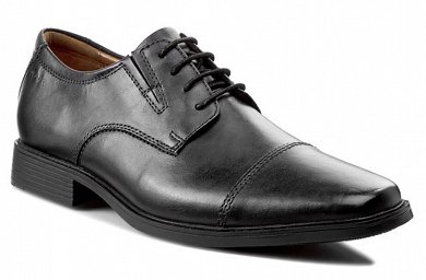 Clarks Tilden Cap 26110309 Black Leather