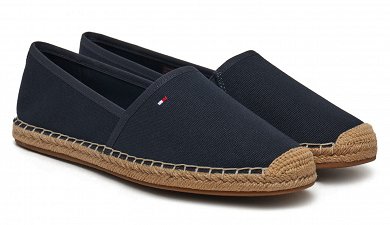Tommy Hilfiger Γυναικείες Εσπαντρίγιες Flag Canvas Espadrille FW0FW08541 DW5 Μπλε