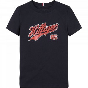Tommy Hilfiger Script Tee S/S KB0KB08679 Deser Sky Μπλε