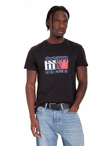 Tommy Hilfiger Ανδρικό T-Shirt DM0DM21977 BDS Μαύρο