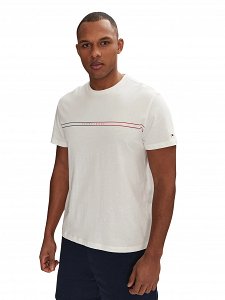 Tommy Hilfiger Ανδρικό T-Shirt Entry Graphic Tee DM0DM20779 YBL Λευκό