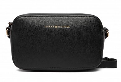 Tommy Hilfiger Γυναικεία Τσάντα Th Logo Camera Bag AW0AW18115 BDS Μαύρο
