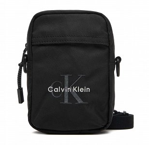 Calvin Klein Ανδρικό Τσαντάκι Bold Logo Nylon Slim Reporter LV04D3231G UB1 Μαύρο