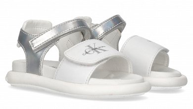 Calvin Klein Kids Velcro Sandal V1A2-80817-1013 X025 White/Silver