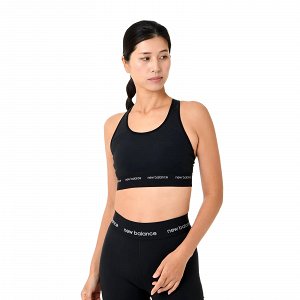 New Balance Sleek Pace Medium Support Bra WB41048 Μαύρο