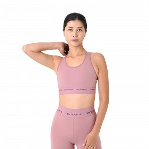 New Balance Sleek Pace Medium Support Bra WB41048 Ροζ
