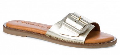 Tamaris Δερμάτινο Flat 1-27105-42 933 Light Gold