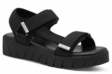 S.Oliver Flat Sport Πέδιλο 5-28706-44 001 Μαύρο