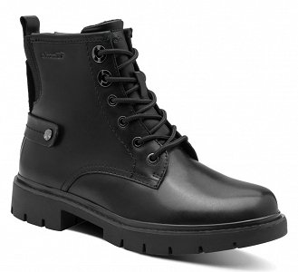 Tamaris Comfort Γυναικείο Δερμάτινο Μποτάκι 8-85203-45 001 Μαύρο
