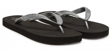 Calvin Klein Σαγιονάρα Beach Sandal Monologo Tpu YW0YW01719 00T Ασημί