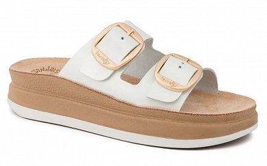 Fantasy Sandals Γυναικεία Πέδιλα Zefi S1100 White Perle