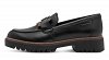 Tamaris Γυναικείο Δερμάτινο Loafer 1-24722-43 003 Black Leather