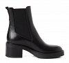 Tamaris Δερμάτινο Μποτάκι 1-25013-47 003 Black Leather