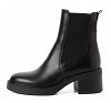 Tamaris Δερμάτινο Μποτάκι 1-25013-47 003 Black Leather