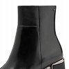 Tamaris Δερμάτινο Μποτάκι 1-25341-45 003 Black Leather