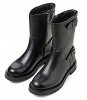 Tamaris NEWD. Δερμάτινο Μποτάκι 1-25395-43 003 Black Leather