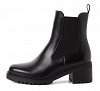 Tamaris Δερμάτινο Μποτάκι 1-25407-47 003 Black Leather