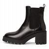 Tamaris Δερμάτινο Μποτάκι 1-25469-41 003 Black Leather