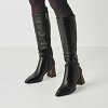 Tamaris Δερμάτινη Μπότα Με Τακούνι 1-25521-47 001 Μαύρο