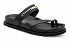 Tamaris Δερμάτινo Flat Sandal 1-27415-46 001 Μαύρο