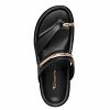Tamaris Δερμάτινo Flat Sandal 1-27415-46 001 Μαύρο