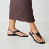 Tamaris Δερμάτινο Flat Πέδιλο 1-28142-46 Μαύρο