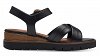 Tamaris Δερμάτινη Πλατφόρμα 1-28202-42 003 Black Leather