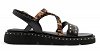 Tamaris Δερμάτινο Flat Πέδιλο 1-28227-46 Black Comb