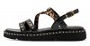 Tamaris Δερμάτινο Flat Πέδιλο 1-28227-46 Black Comb
