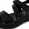 Tamaris Δερμάτινο Flat Πέδιλο 1-28228-44 007 Μαύρο