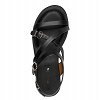 Tamaris Δερμάτινο Flat Πέδιλο 1-28231-46 001 Μαύρο