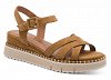 Tamaris Δερμάτινη Πλατφόρμα 1-28269-46 Cognac
