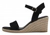 Tamaris Espadrilles 1-28300-42 001 Black