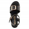 Tamaris Δερμάτινο Πέδιλο 1-28303-46 003 Black Leather