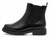 Jana 100% Comfort Γυναικείο Δερμάτινο Μποτάκι Flat 8-25700-45 001 Μαύρο